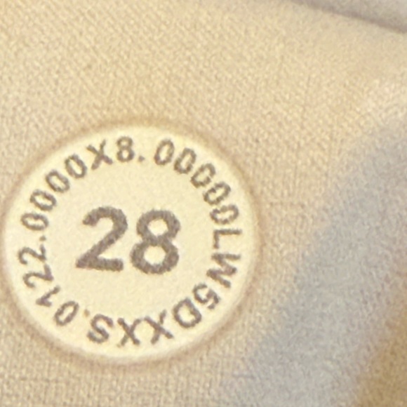 Lululemon City Sleek Wide Leg High Rise 7/8 Length Pant size 28 white opal - Picture 4 of 5